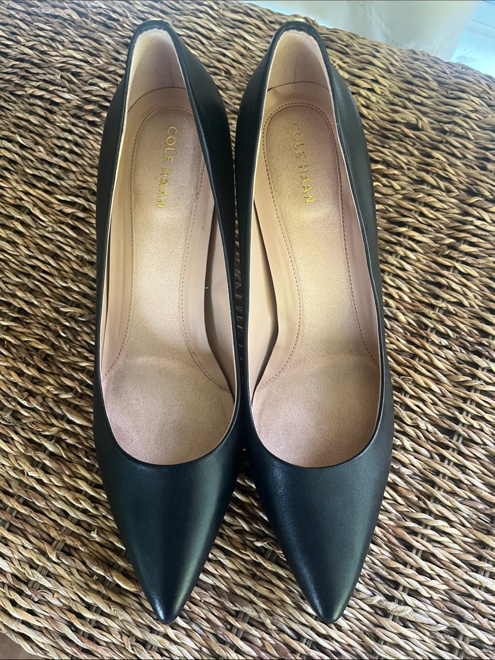 Cole Haan Vivica Black Pointed-Toe Pumps